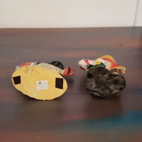 Lot of 4 Colorful Tropical Fish Figurines - Picture 10 of 13